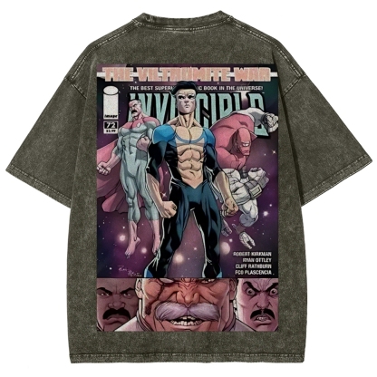 Invincible Printed Unisex Washed T-Shirt