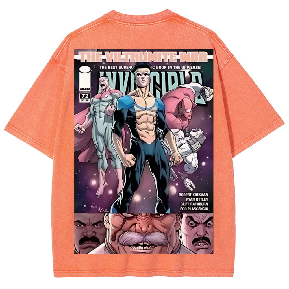 Invincible Printed Unisex Washed T-Shirt