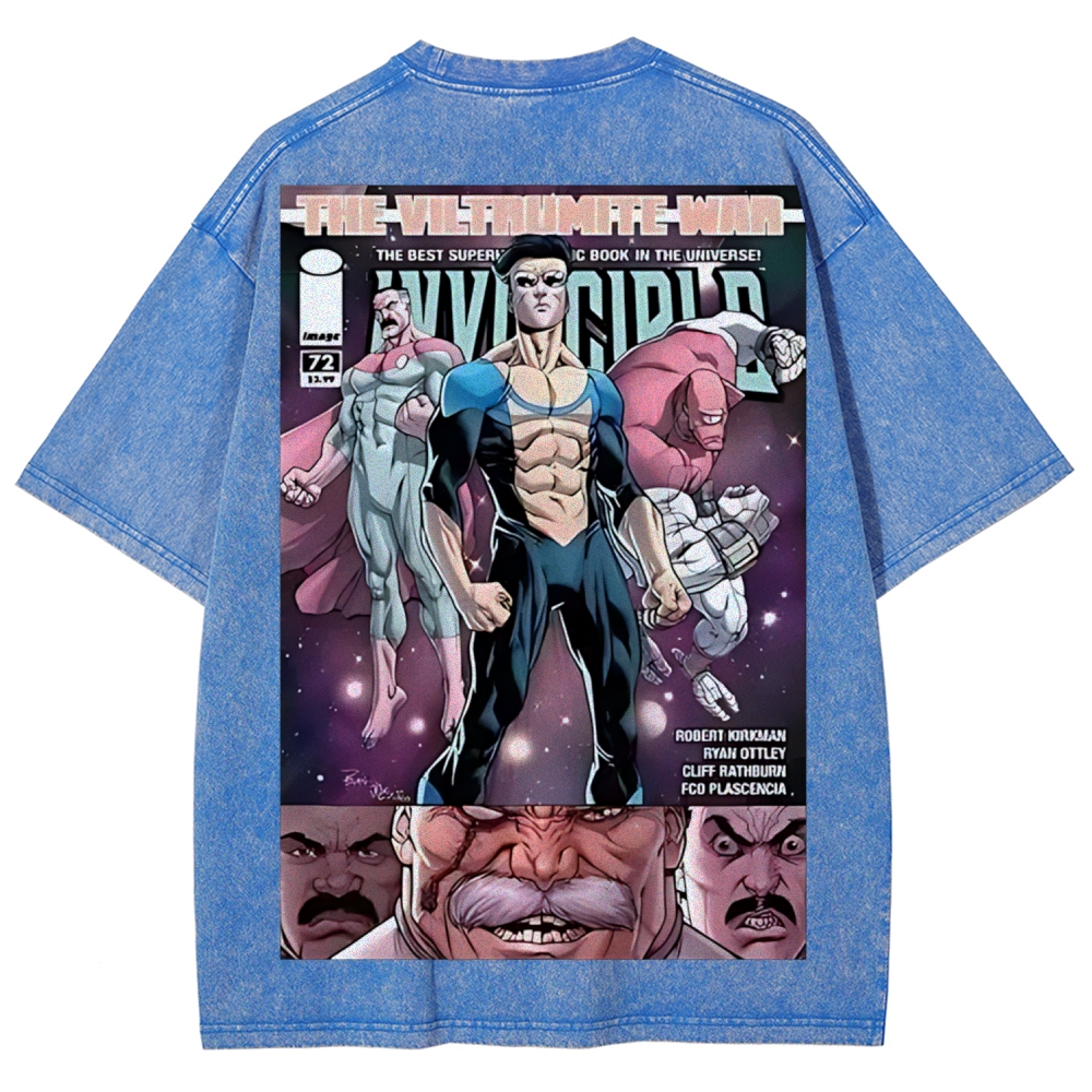 Invincible Printed Unisex Washed T-Shirt