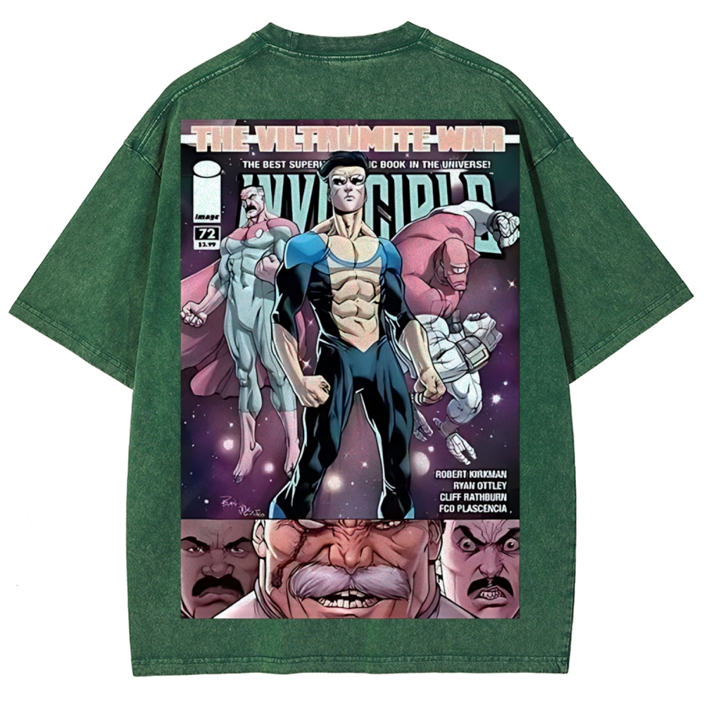 Invincible Printed Unisex Washed T-Shirt