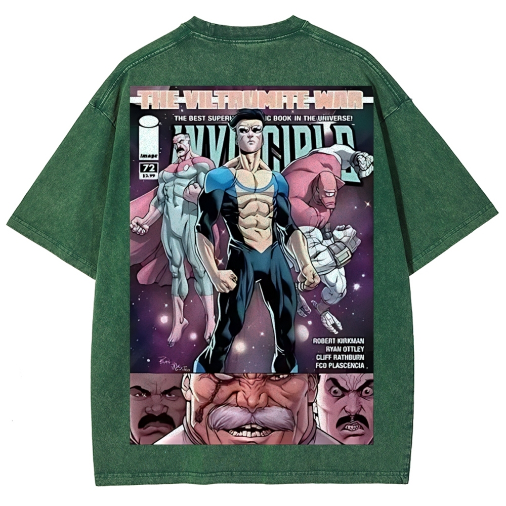 Invincible Printed Unisex Washed T-Shirt