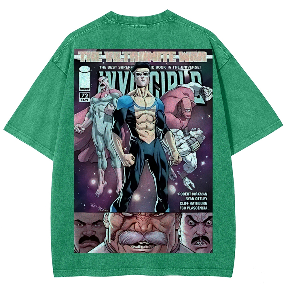 Invincible Printed Unisex Washed T-Shirt