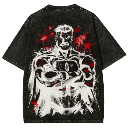 Omni-Man Invincible Printed Unisex Washed T-Shirt