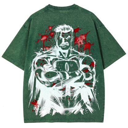 Omni-Man Invincible Printed Unisex Washed T-Shirt