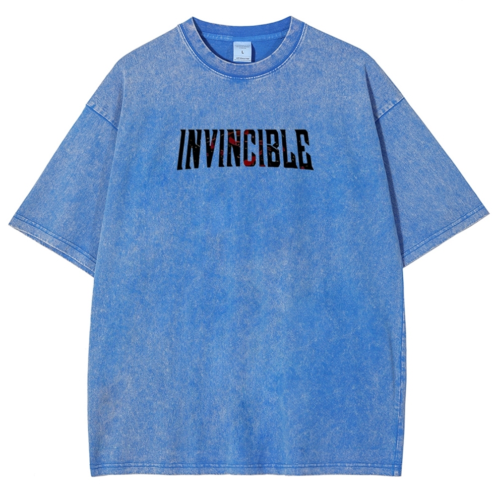 Omni-Man Invincible Printed Unisex Washed T-Shirt