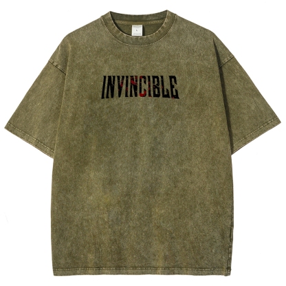 Omni-Man Invincible Printed Unisex Washed T-Shirt