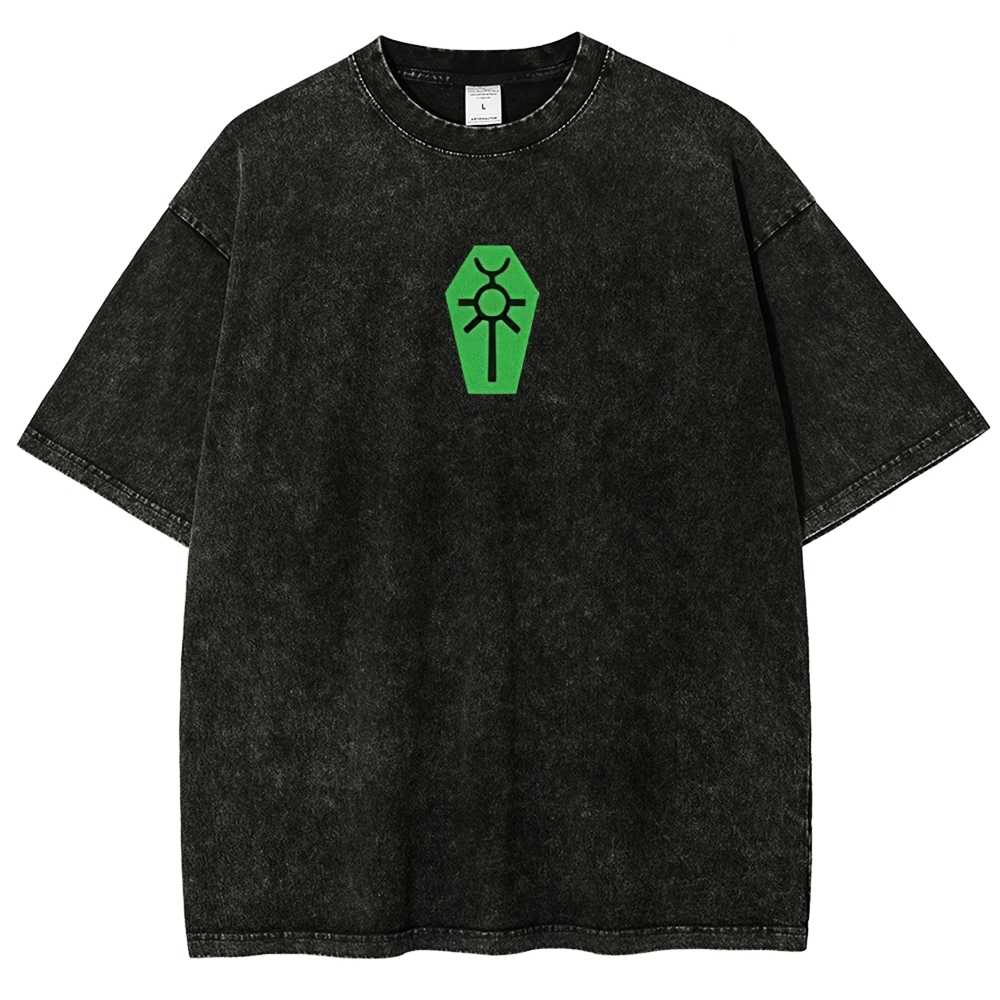 Warhammer 40K Necron Printed Unisex Washed T-Shirt