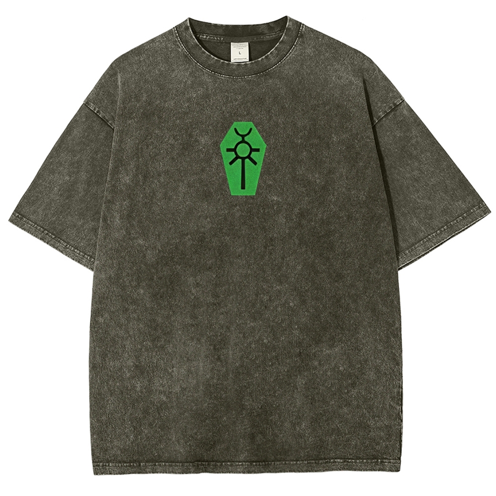 Warhammer 40K Necron Printed Unisex Washed T-Shirt