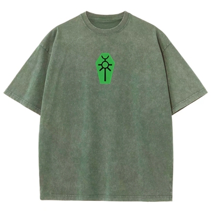 Warhammer 40K Necron Printed Unisex Washed T-Shirt