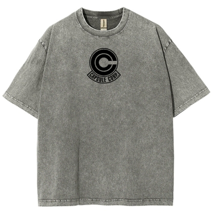 Dragon Ball Trunks Printed Unisex Washed T-Shirt