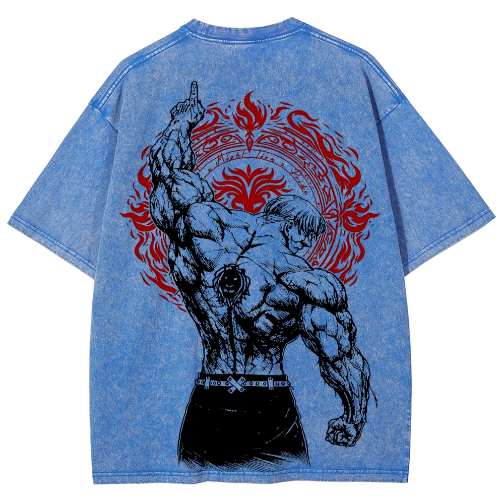 Seven deadly sins Escanor Unisex Washed T-Shirt 