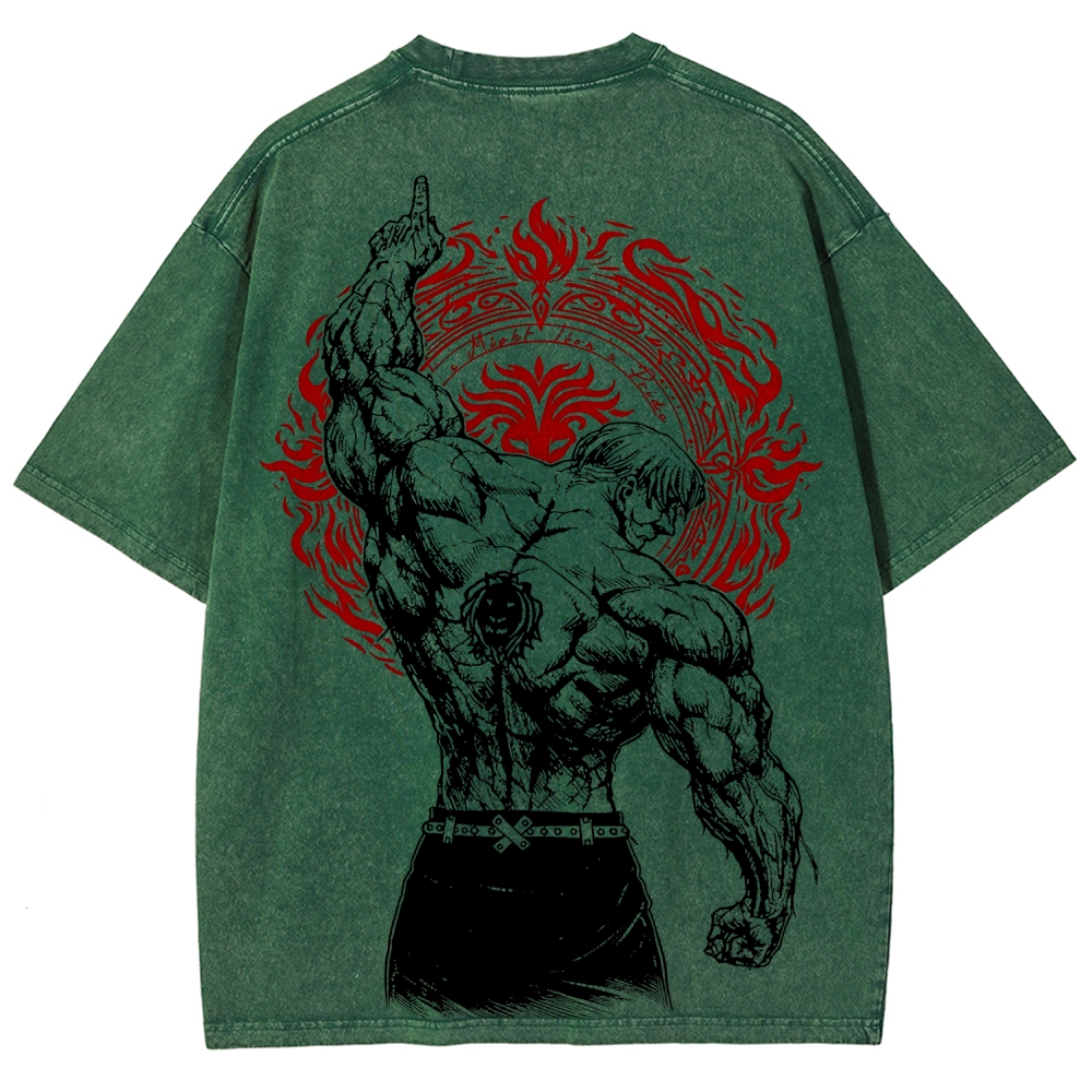 Seven deadly sins Escanor Unisex Washed T-Shirt 