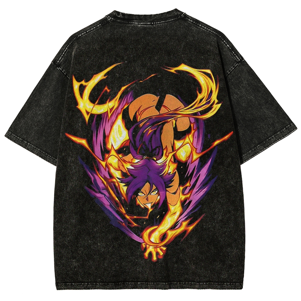 Bleach Yoruichi Shihouin Printed Unisex Washed T-Shirt
