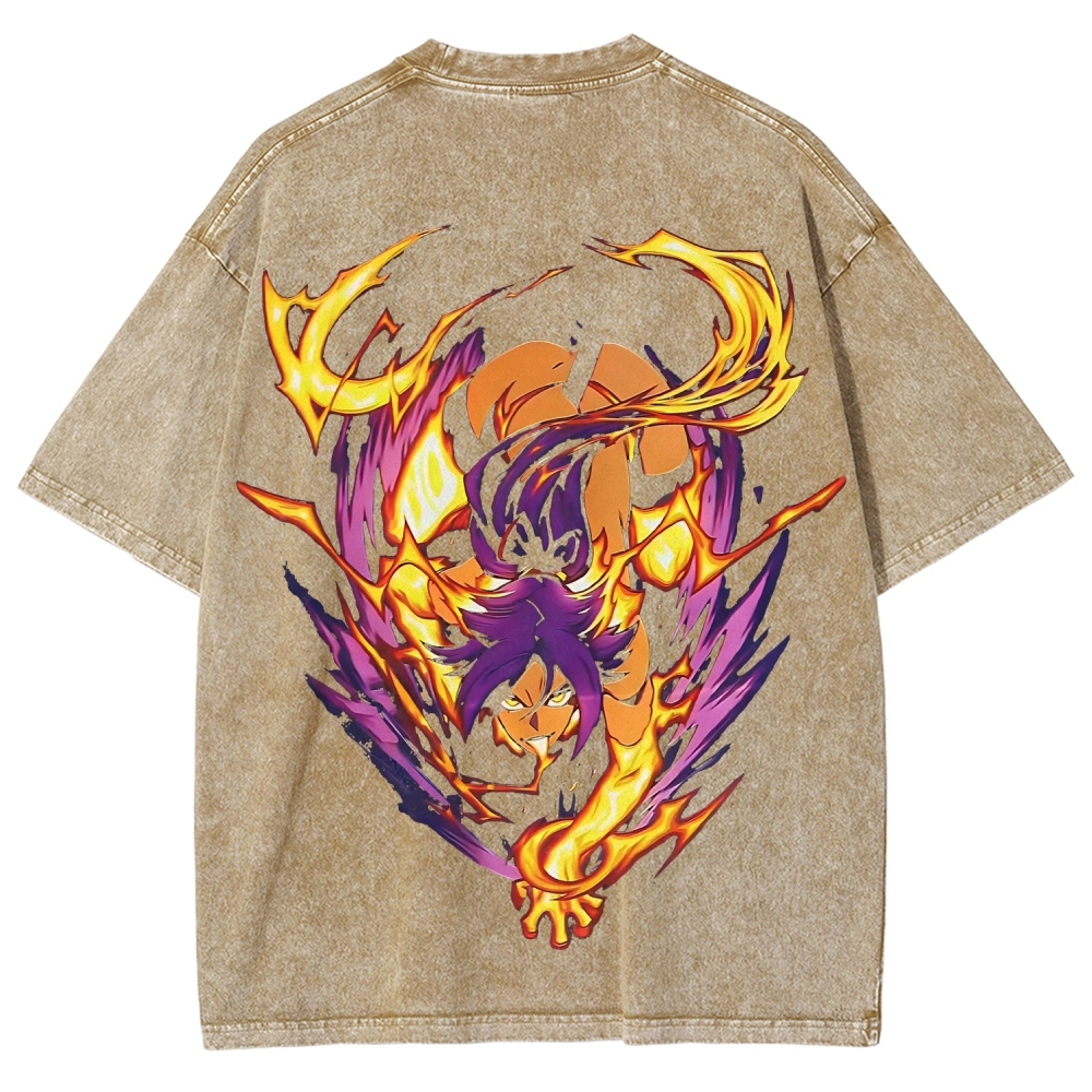 Bleach Yoruichi Shihouin Printed Unisex Washed T-Shirt