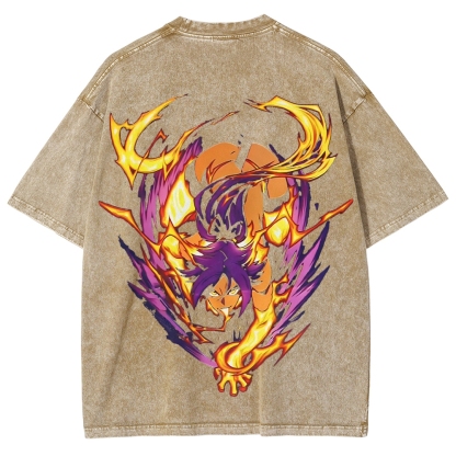 Bleach Yoruichi Shihouin Printed Unisex Washed T-Shirt