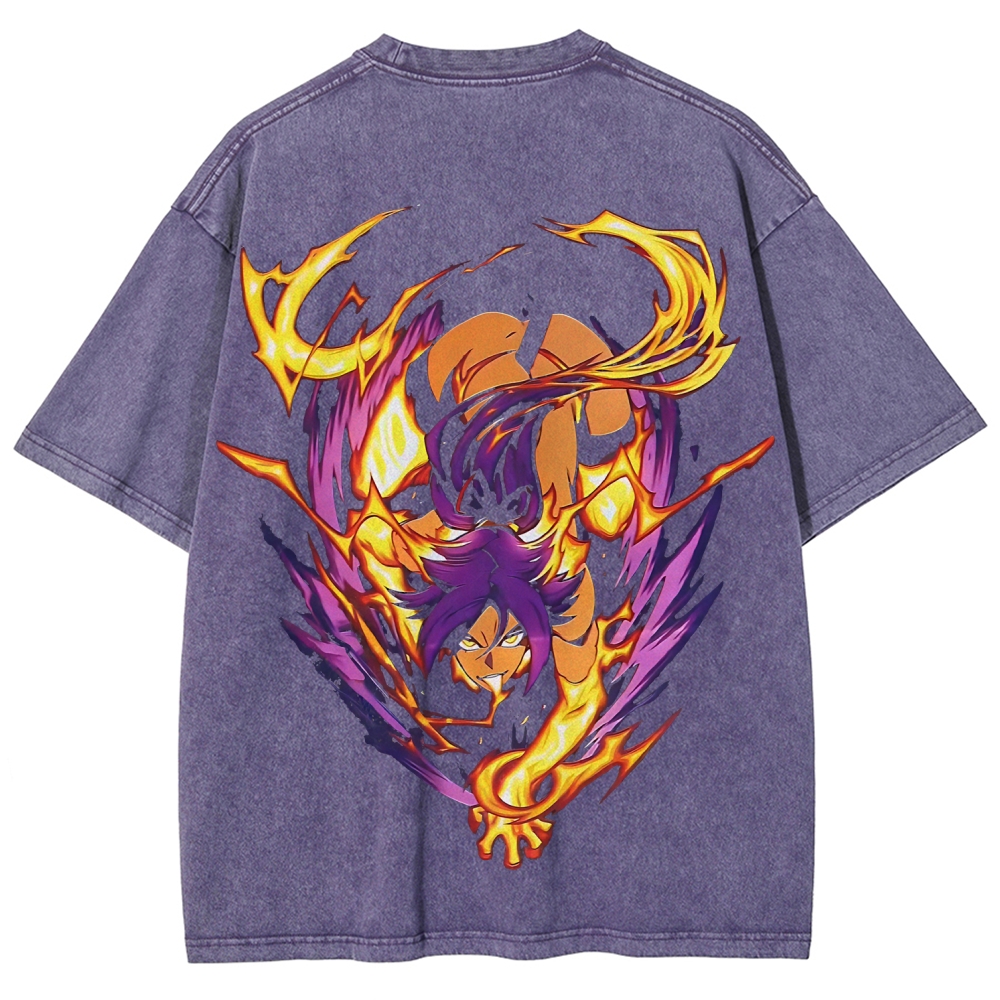 Bleach Yoruichi Shihouin Printed Unisex Washed T-Shirt