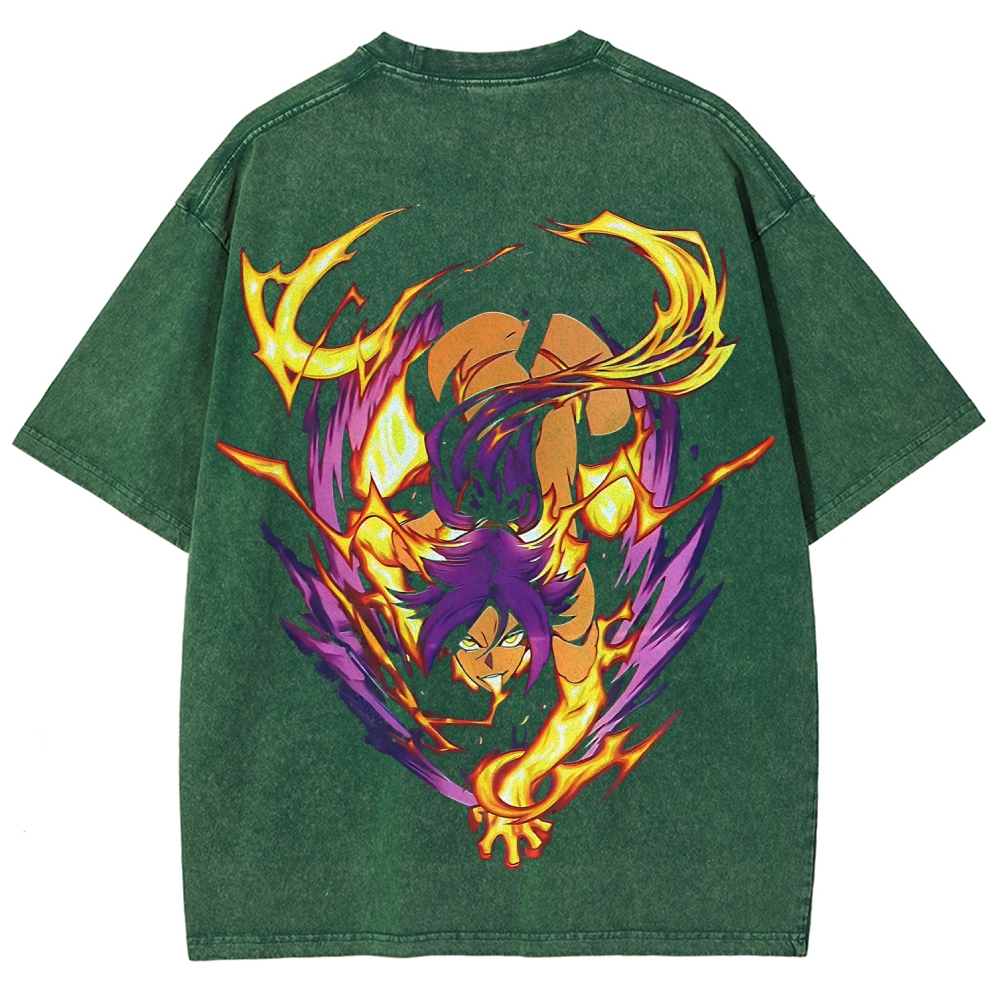 Bleach Yoruichi Shihouin Printed Unisex Washed T-Shirt