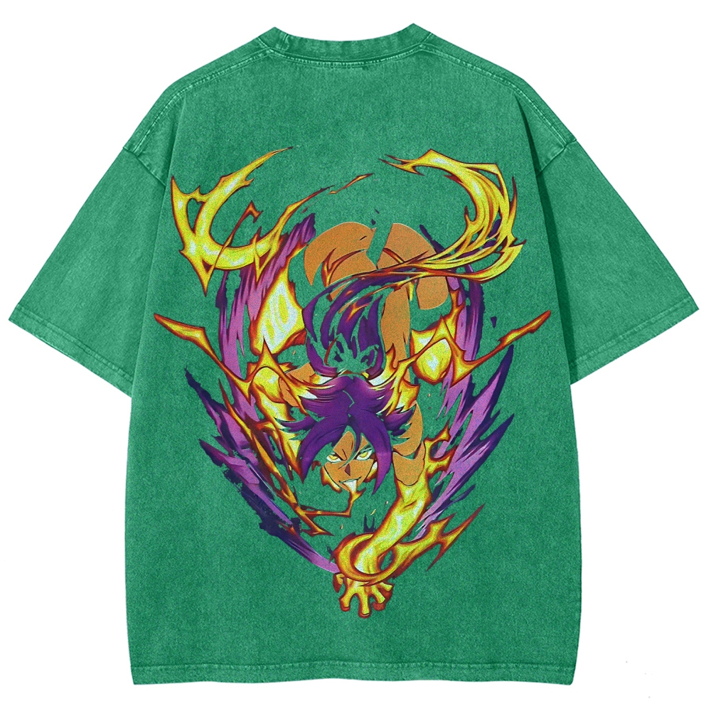 Bleach Yoruichi Shihouin Printed Unisex Washed T-Shirt