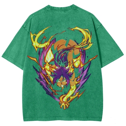 Bleach Yoruichi Shihouin Printed Unisex Washed T-Shirt