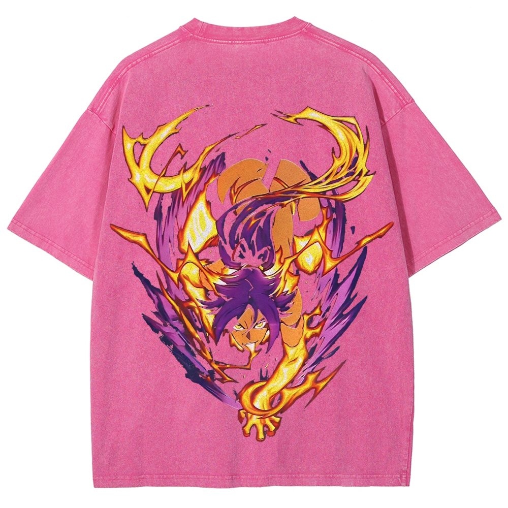 Bleach Yoruichi Shihouin Printed Unisex Washed T-Shirt