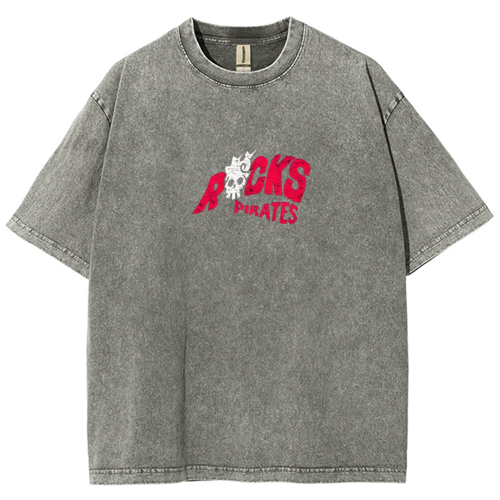 One Piece Rocks D. Xebec Printed Unisex Washed T-Shirt