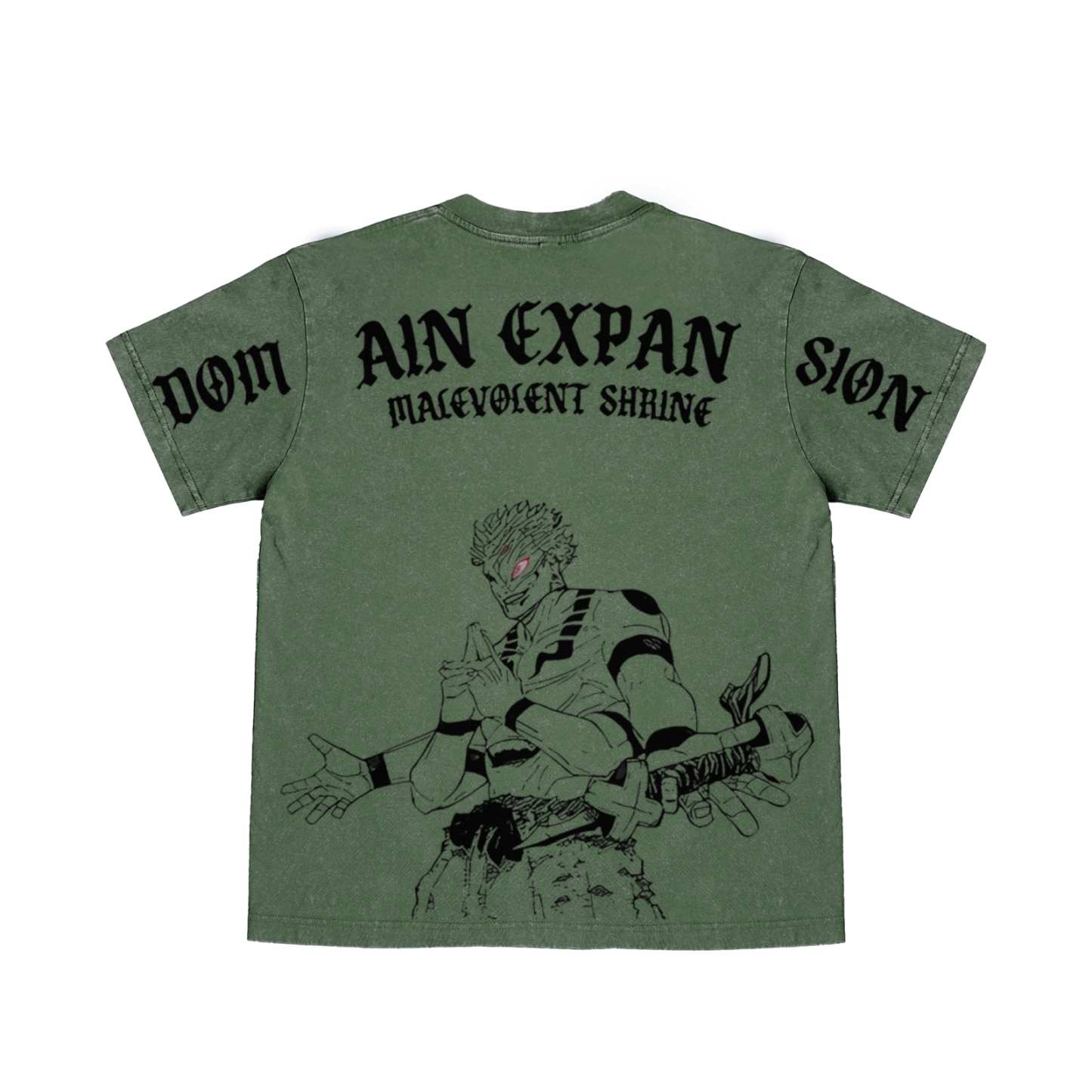 Jujutsu Kaisen Ryomen Sukuna Printed Unisex Washed T-Shirt