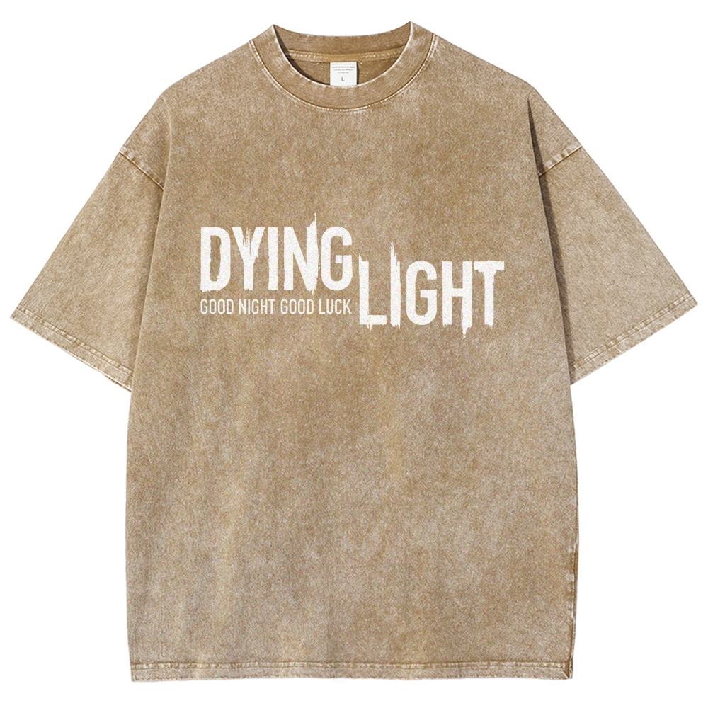 Dying Light Printed Unisex Washed T-Shirt