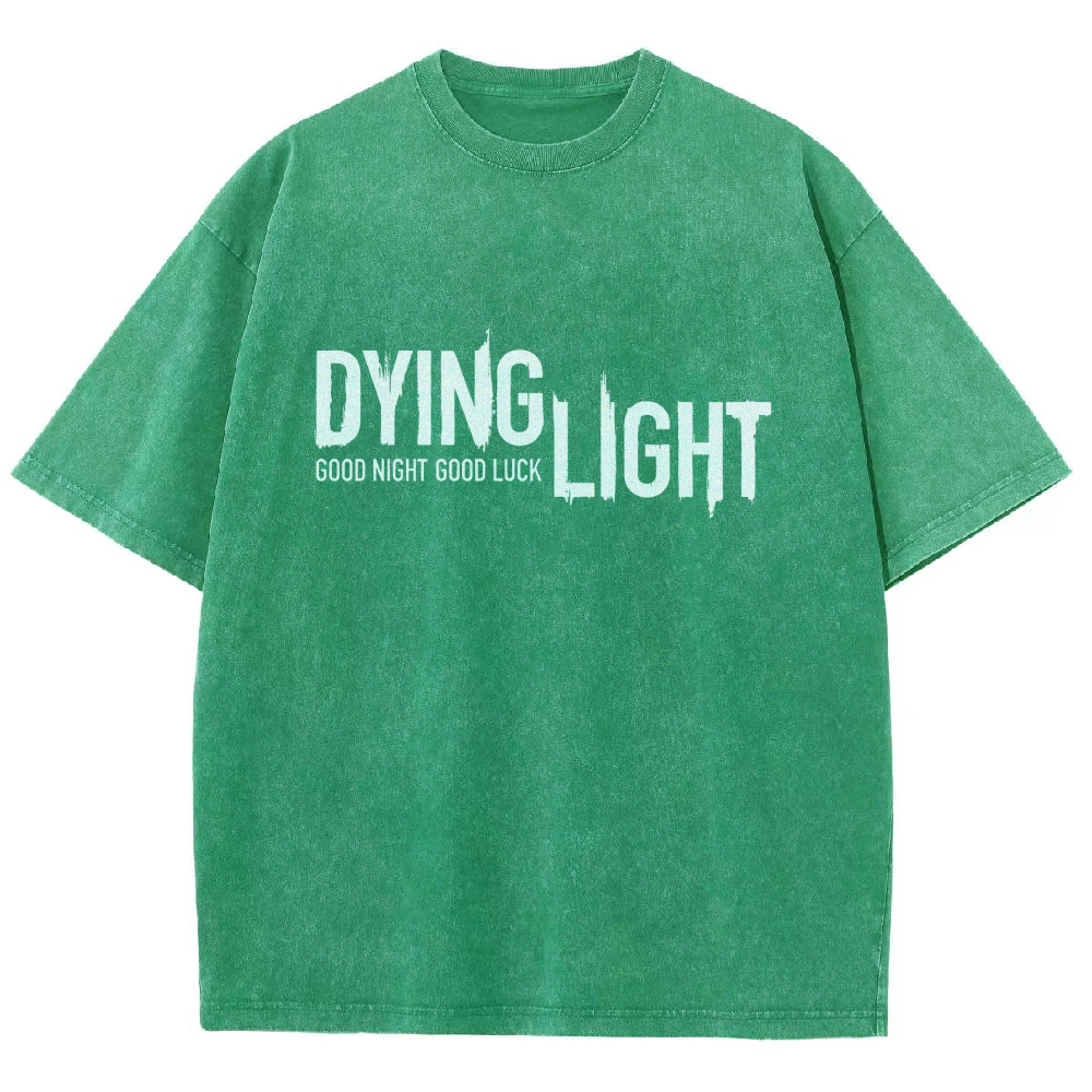 Dying Light Printed Unisex Washed T-Shirt