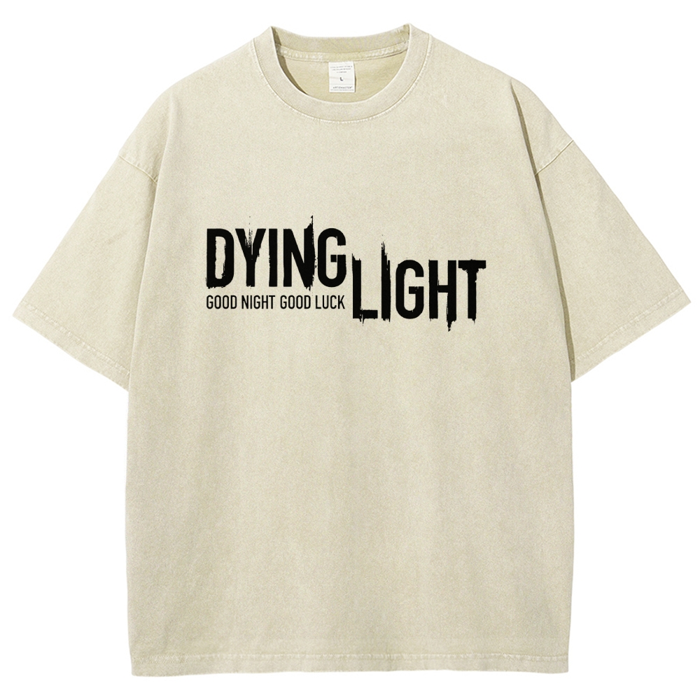 Dying Light Printed Unisex Washed T-Shirt