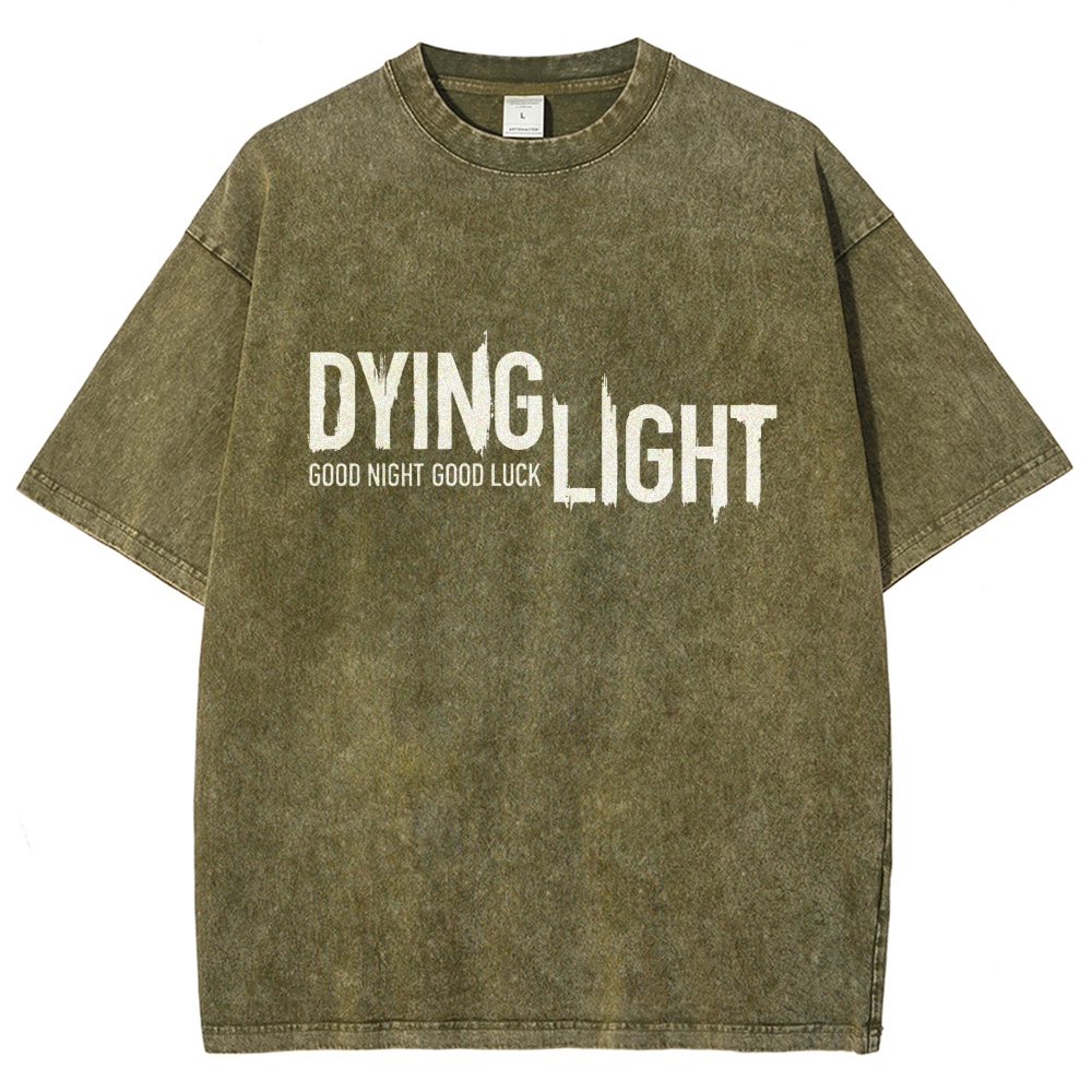 Dying Light Printed Unisex Washed T-Shirt