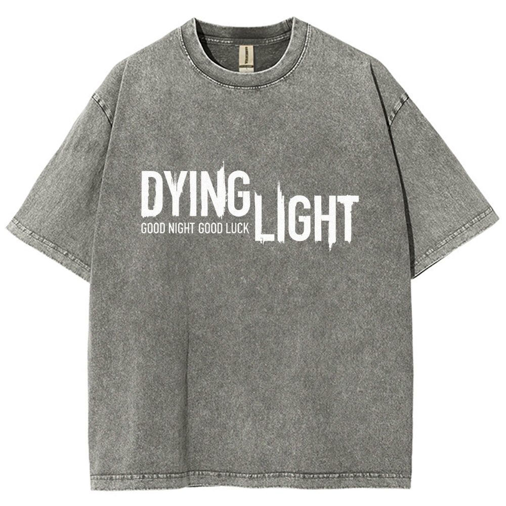 Dying Light Printed Unisex Washed T-Shirt
