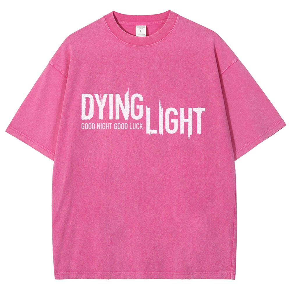 Dying Light Printed Unisex Washed T-Shirt