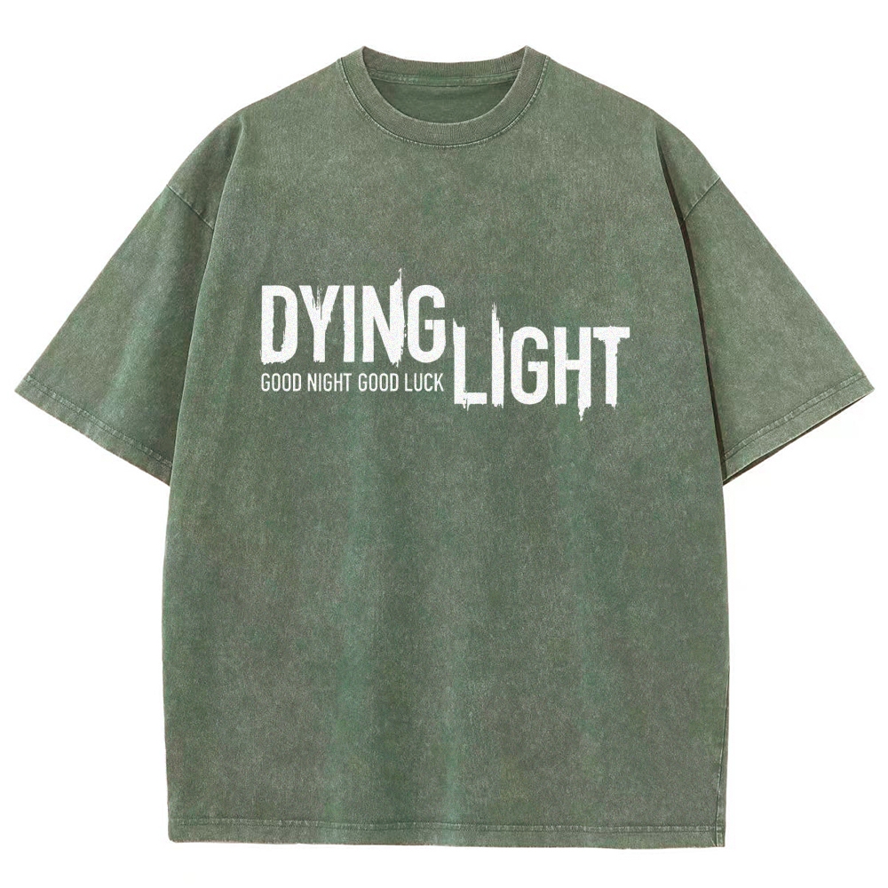Dying Light Printed Unisex Washed T-Shirt