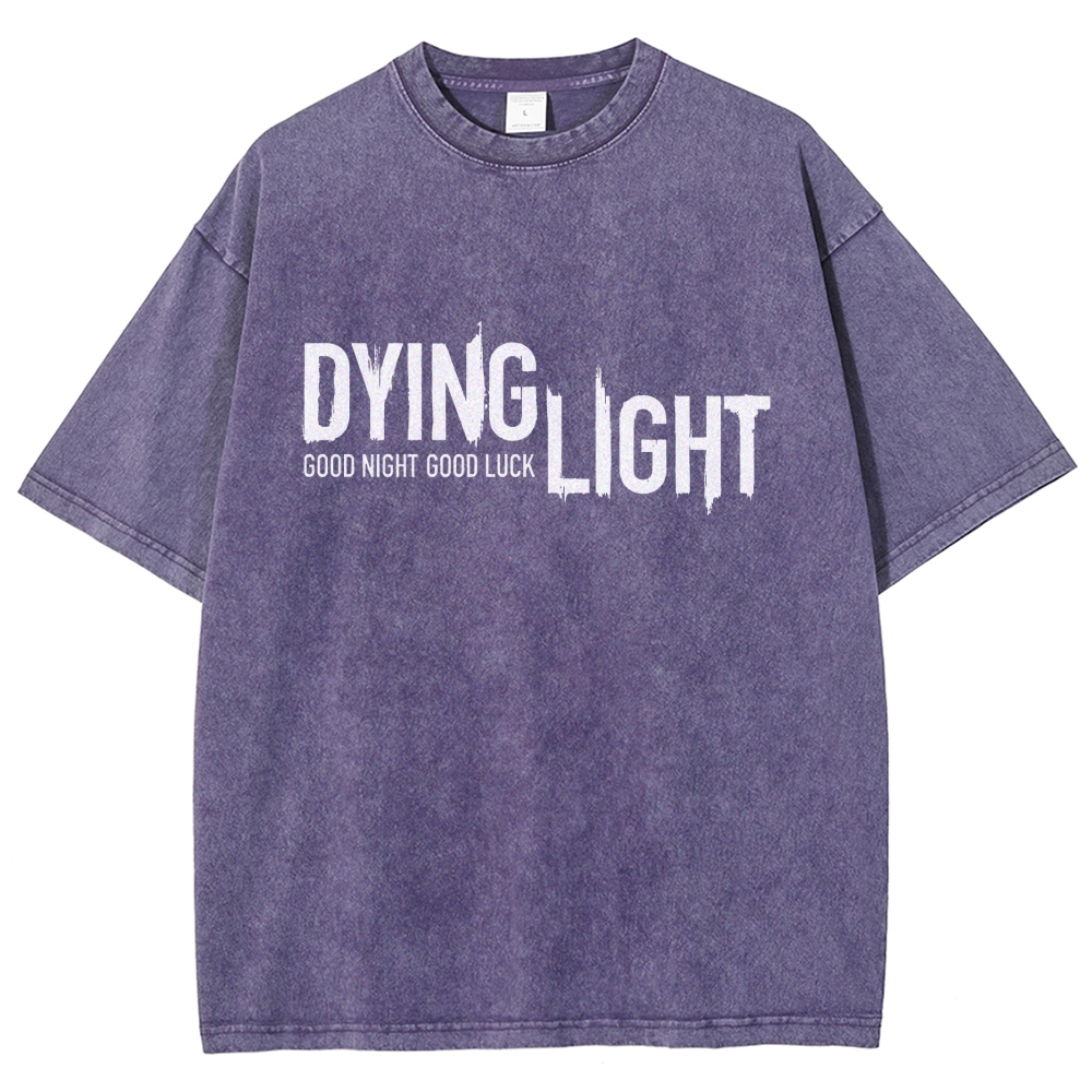 Dying Light Printed Unisex Washed T-Shirt