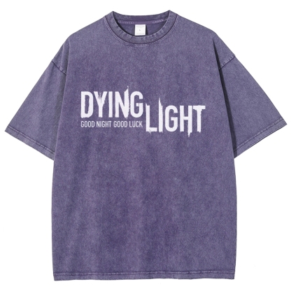 Dying Light Printed Unisex Washed T-Shirt
