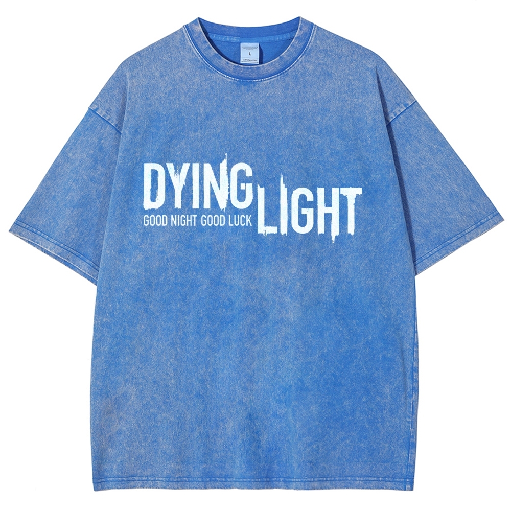 Dying Light Printed Unisex Washed T-Shirt