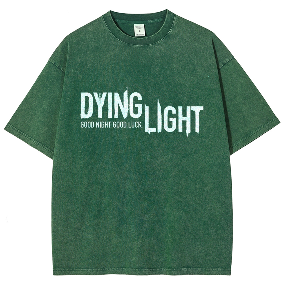 Dying Light Printed Unisex Washed T-Shirt