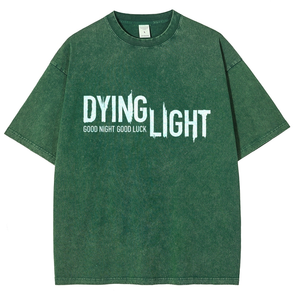Dying Light Printed Unisex Washed T-Shirt