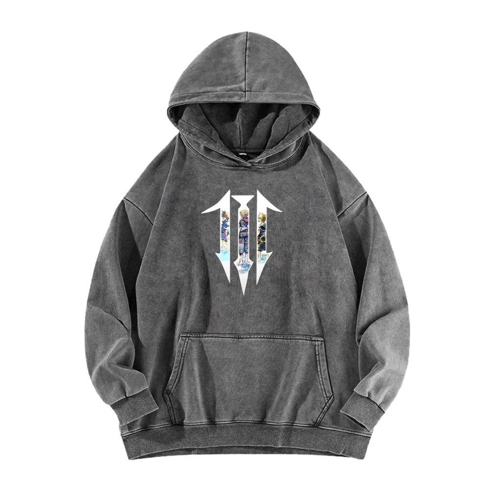 Kingdom Hearts Unisex Washed Hoodie 