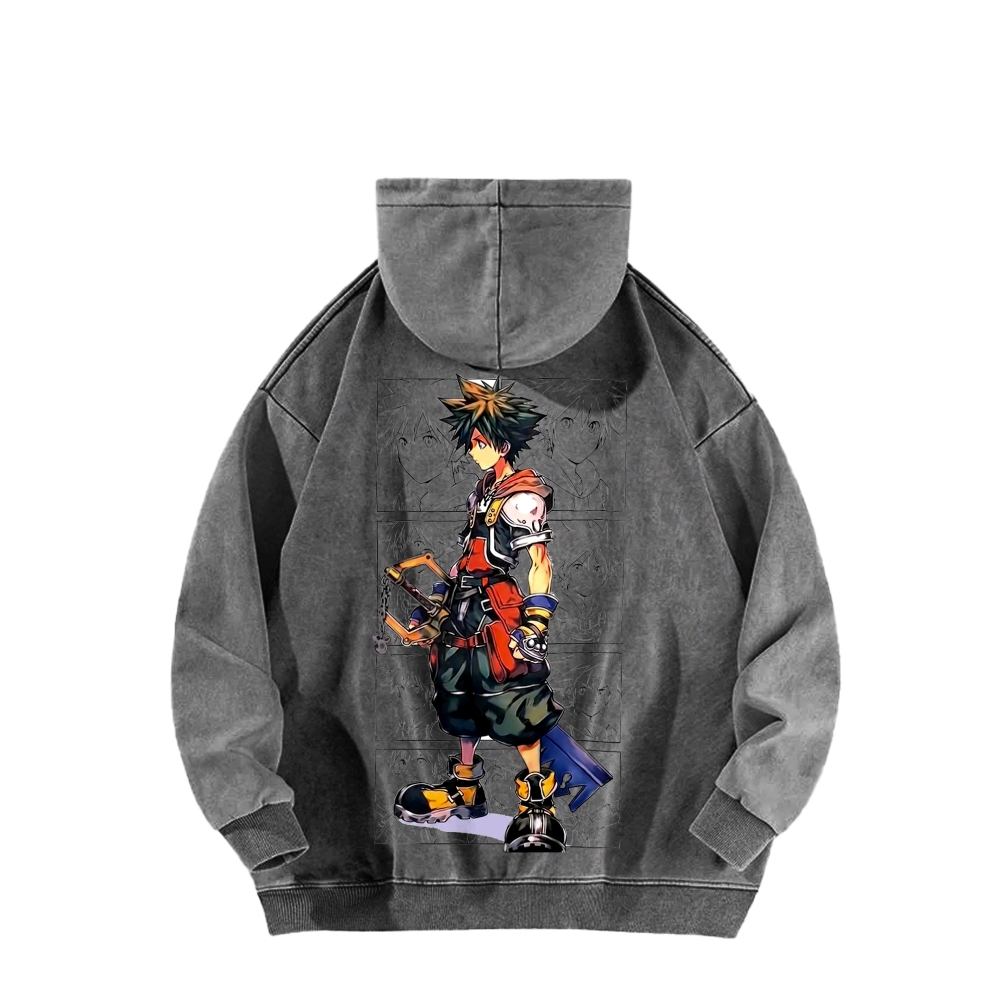 Kingdom Hearts Unisex Washed Hoodie 