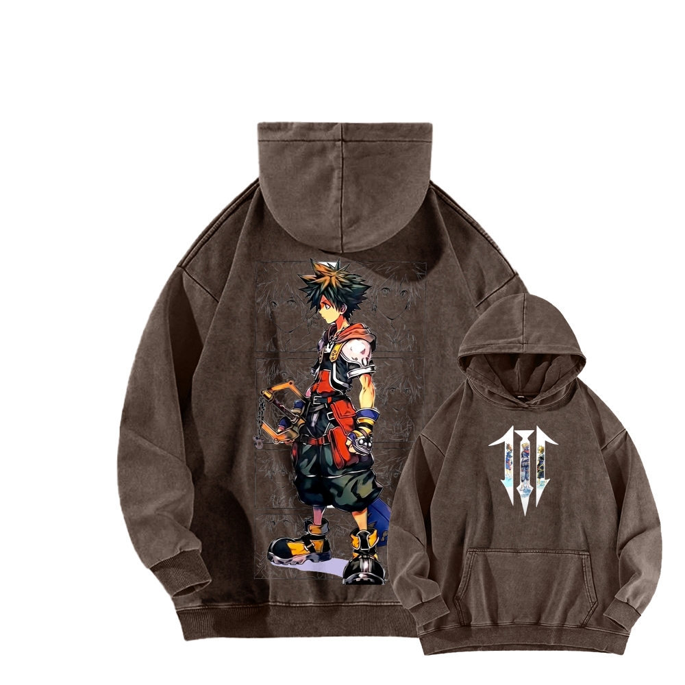 Kingdom Hearts Unisex Washed Hoodie