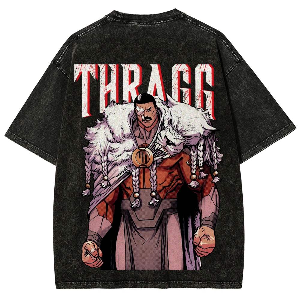 Thragg Invincible Printed Unisex Washed T-Shirt