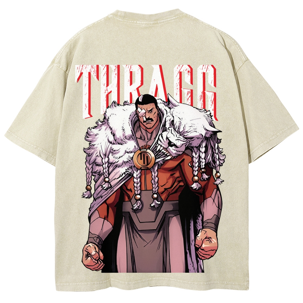 Thragg Invincible Printed Unisex Washed T-Shirt