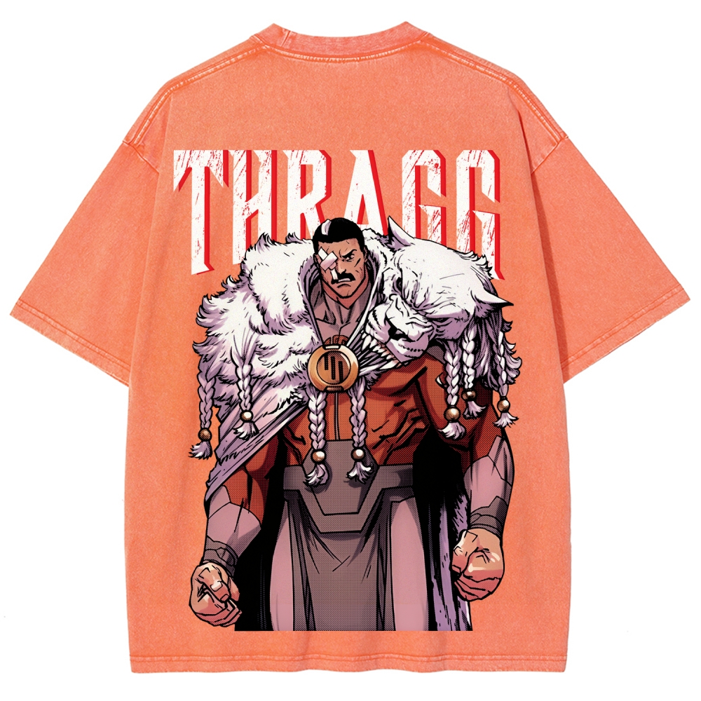 Thragg Invincible Printed Unisex Washed T-Shirt
