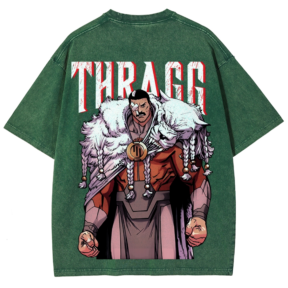 Thragg Invincible Printed Unisex Washed T-Shirt