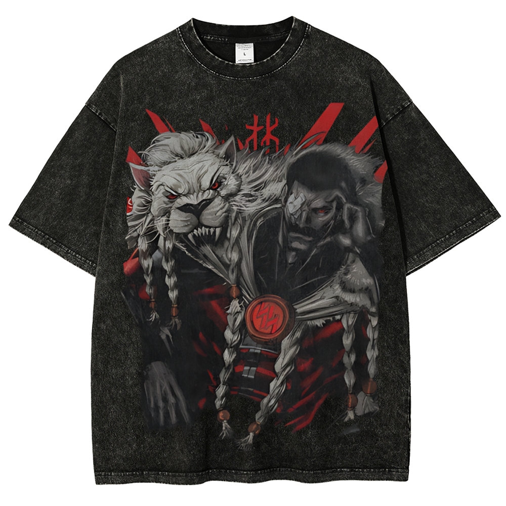 Thragg Invincible Printed Unisex Washed T-Shirt