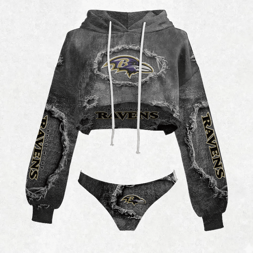 Baltimore Ravens Women's Hooded Thicken Suit Set