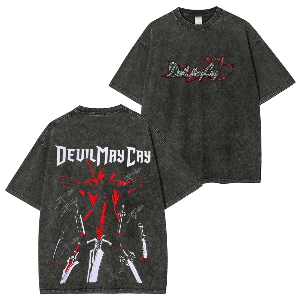 Devil May Cry Dante Son of Sparda Washed T-shirt