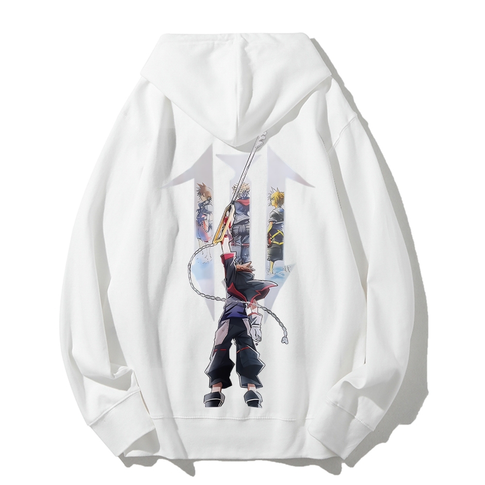 Kingdom Hearts Printed Fleece-lined Unisex Hoodie