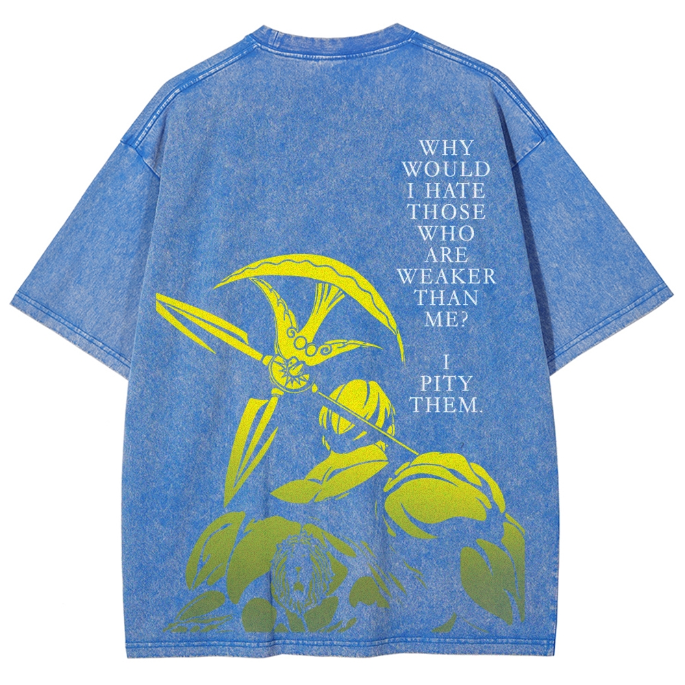 The Seven Deadly Sins Escanor Printed Unisex Washed T-Shirt